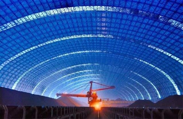 渝中亿优钢构工程师为您解析原料场封闭技术的特点和类型